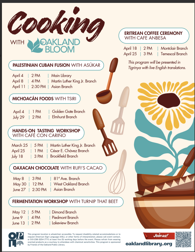 4.25: Café con Cariño + Café Anbesa at Oakland Libraries