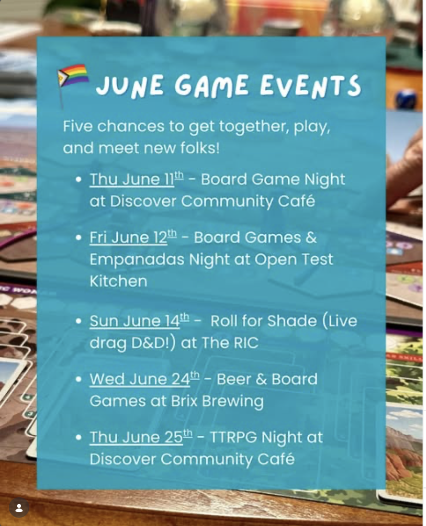 6.12 Game Night with Tenth Tale Games, 6P – 9P