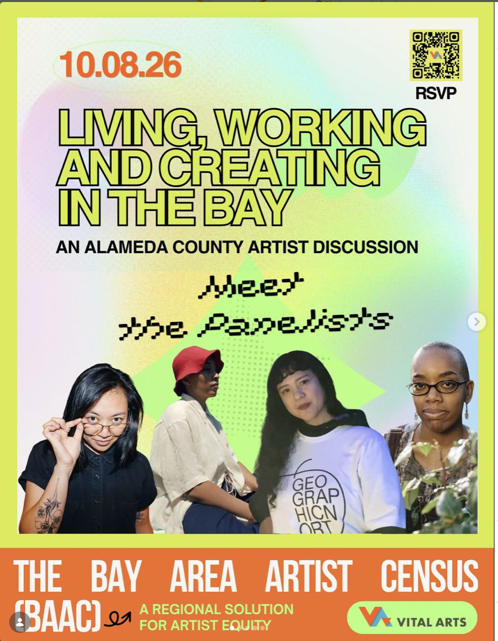 10.08 – Vital Arts: Living, Working and Creating in the Bay. Food by Café Anbesa